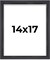 14x17 Shadow Box 1.5" Depth Picture Frame with UV-Resistant Acrylic & Acid Free Backing, Available in 5 Finishes - Black, Brown, Gold, Silver, White